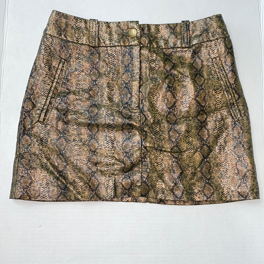 COPY - H&M Faux Leather Snake Gold Shirt Size 4
